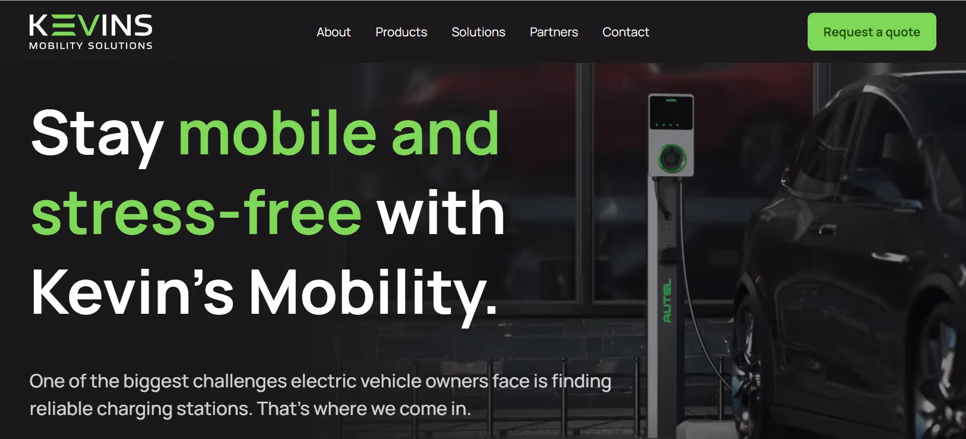 Kevins Mobility website design by Weblyfe