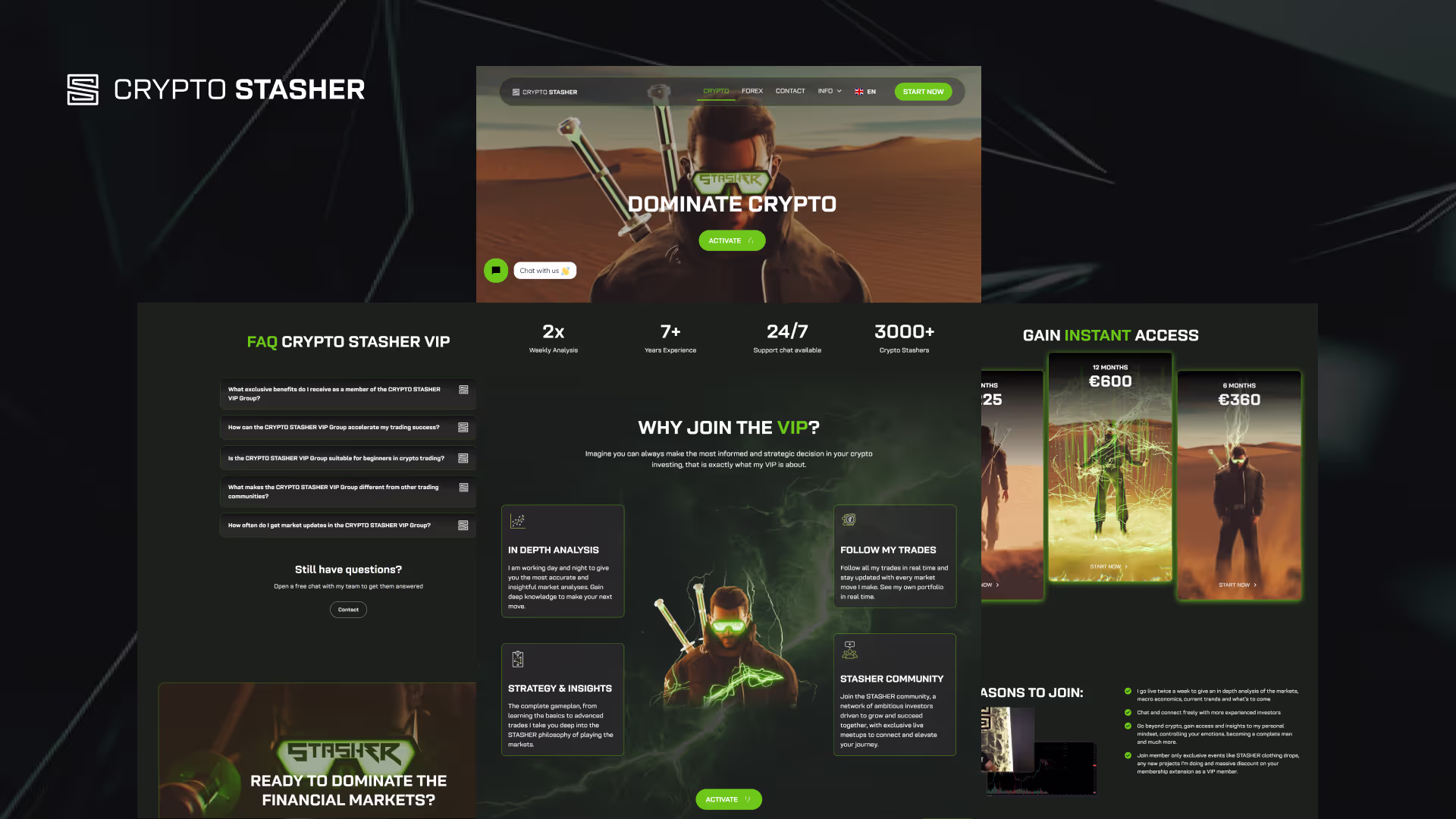 Crypto Stasher website design by Weblyfe