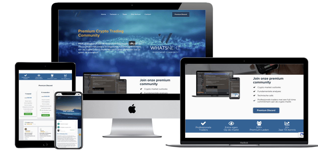 WhatsNext Community website design by Weblyfe